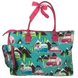 NGIL All  Purpose Organizer Medium Utility Happy Camper Tote Bag